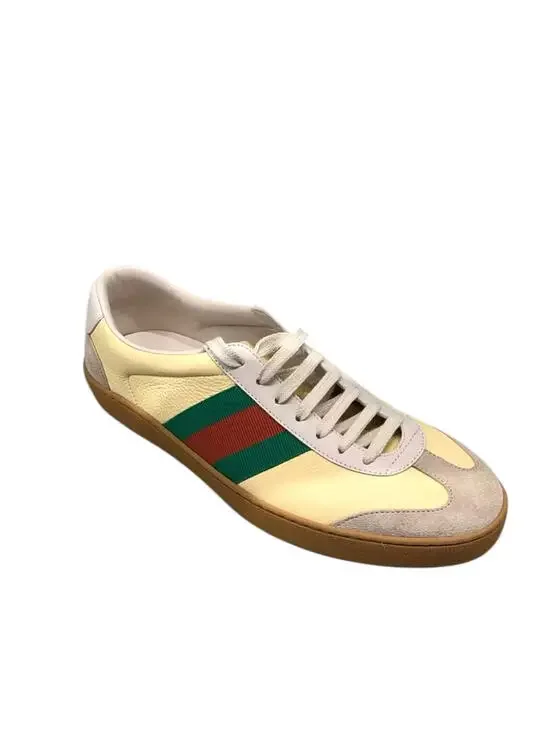 Gucci Web Leather Sneakers(PLEASE REQUEST YOUR SIZE BEFORE PURCHASING) - Picture 2 of 2